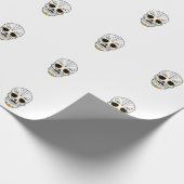 Aanpasbare Suiker Schedel Cadeaupapier (Hoek)
