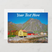 Aanpasbare Svolvaer, Noorwegen Briefkaart (Voorkant / Achterkant)
