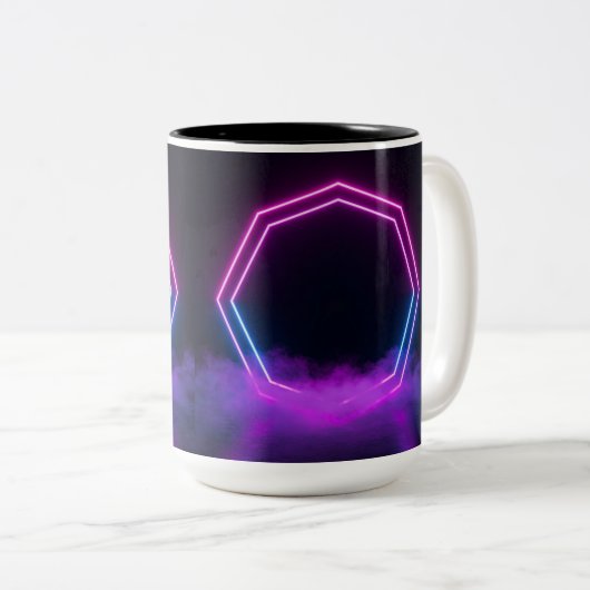 Aanpasbare Synthwave Esthetische Mok (Voorkant rechts)