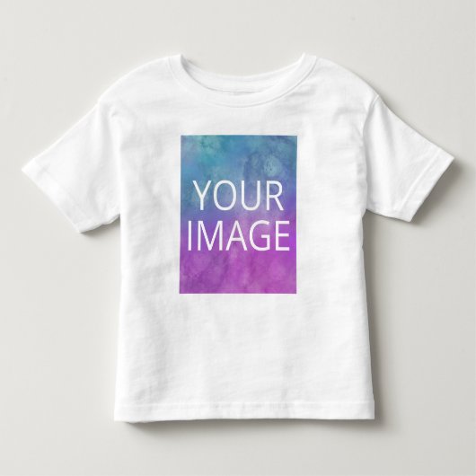 Aanpasbare T-shirt sjabloon – Voeg je afbeelding t (Voorkant)