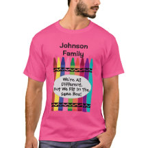 Aanpasbare T-shirt voor Familie Reünie