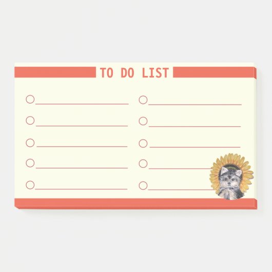 Aanpasbare takenlijst post-it® notes (Voorkant)