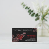 Aanpasbare tattoo artistieke visitekaartjes (Staand voorkant)