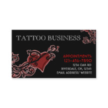 Aanpasbare tattoo artistieke visitekaartjes