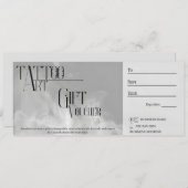 Aanpasbare Tattoo Cadeaubon Kaart (Voorkant / Achterkant)