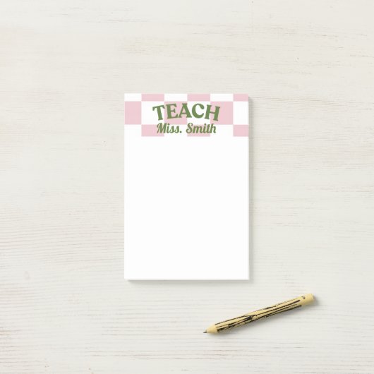 Aanpasbare Teacher Post-it Post-it® Notes (Op bureau)