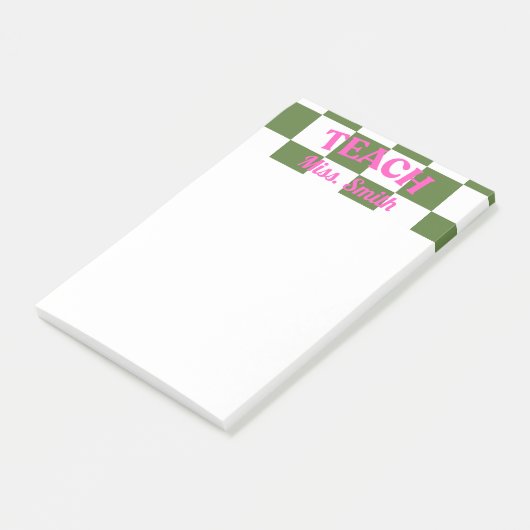 Aanpasbare Teacher Post-it Post-it® Notes (Schuin)