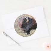Aanpasbare tekst Buffalo Chip Cookie Sticker (Envelop)