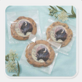 Aanpasbare tekst Buffalo Chip Cookie Sticker