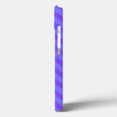 Aanpasbare tekst Diagonaal Violet Paarse Strepen Case-Mate iPhone Case (Achterkant / Links)