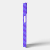 Aanpasbare tekst Diagonaal Violet Paarse Strepen Case-Mate iPhone Case (Achterkant / Rechts)