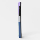Aanpasbare tekst in blauw en blauw Case-Mate iPhone case (Achterkant/links)