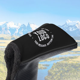 Aanpasbare tekst & uw geüploade logo of afbeelding golfheadcover