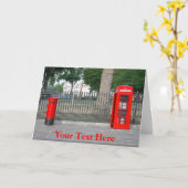 Aanpasbare telefooncel en postvak in Londen Kaart (Gele Bloem)