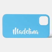 Aanpasbare telefoonhoes met één kleur voegt jouw n Case-Mate iPhone case (Achterkant (horizontaal))