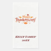 Aanpasbare Thanksgiving theedoek Servet (Voorkant)