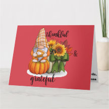 Aanpasbare Thanksgiving Vouwkaart