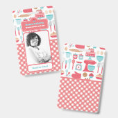 Aanpasbare thuisbakkerij professionele chef-kok fo badge (Voor- en achterkant)