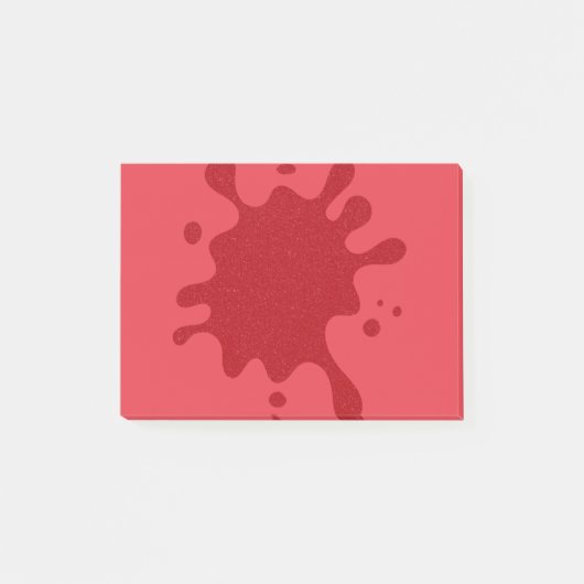 Aanpasbare Tomaat Rood Spat Notities Post-it® Notes (Voorkant)