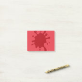 Aanpasbare Tomaat Rood Spat Notities Post-it® Notes (Op bureau)