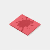 Aanpasbare Tomaat Rood Spat Notities Post-it® Notes (Schuin)