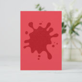 Aanpasbare Tomaat Rood Spat RSVP Kaart (Staand voorkant)