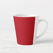 Aanpasbare Tomaat Rood Spikkel Latte Mok (Rechts)