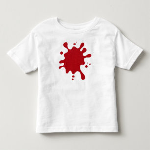 Aanpasbare Tomaat Rood Verfspat T-shirt