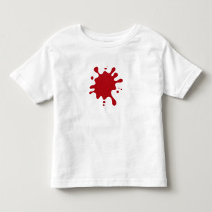 Aanpasbare Tomaat Rood Verfspat T-shirt