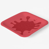 Aanpasbare tomaatrode spat papier bord (Gebogen)