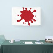Aanpasbare Tomatenrode Spat op Witte Banner (Beurs)