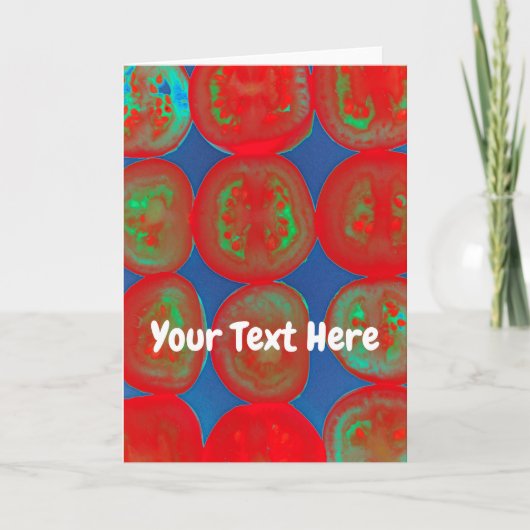 Aanpasbare tomatensegmenten kaart (Voorkant)