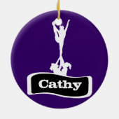 Aanpasbare torenstunt-ornament keramisch ornament (Achterkant)