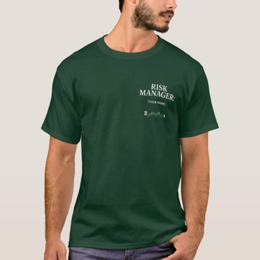 Aanpasbare Trader Tee | Risicobeheerder T-shirt (Voorkant)