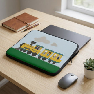 Aanpasbare trein laptop sleeve