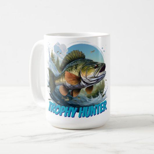 Aanpasbare Trophy Bass Hunter  Koffiemok (Voorkant links)