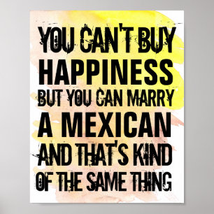 Aanpasbare Trouw met een Mexicaan, Elke Nationalit Poster