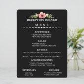 Aanpasbare TROUWHAL MENU Kaart (Staand voorkant)