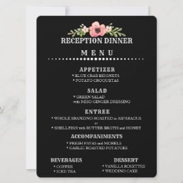 Aanpasbare TROUWHAL MENU Kaart