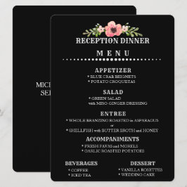 Aanpasbare TROUWHAL MENU Kaart