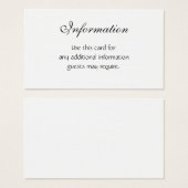 Aanpasbare trouwkaarten sets visitekaartjes (Voorkant /achterkant)