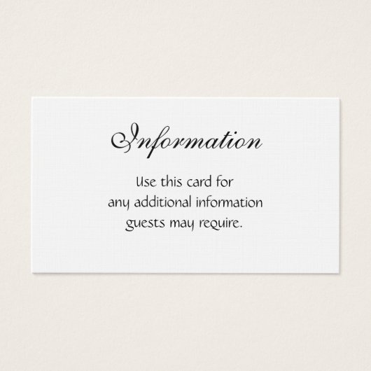 Aanpasbare trouwkaarten sets visitekaartjes (Voorkant)