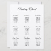 Aanpasbare trouwuitnodiging sets zitplaatsenkaart kaart (Achterkant)