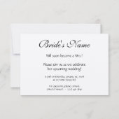 Aanpasbare trouwuitnodigingen sets kaart (Achterkant)