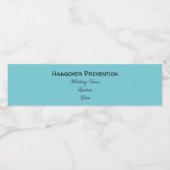 AANPASBARE Trouwwater Waterfles Etiket (Enkel label)