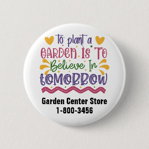 Aanpasbare Tuinwinkel Promotieknop Ronde Button 5,7 Cm