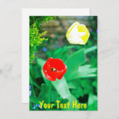 Aanpasbare tulpenkaart (Voorkant / Achterkant)