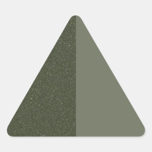 Aanpasbare Tweetonige Groene Driehoeksticker Sticker