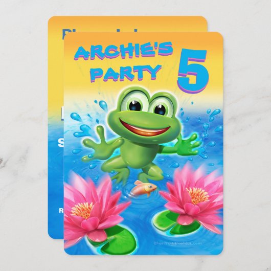 Aanpasbare uitnodiging voor het uitbrengen van een (Voorkant / Achterkant)