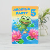 Aanpasbare uitnodiging voor het uitbrengen van een (Staand voorkant)